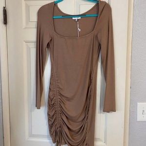 Long sleeve mini dress